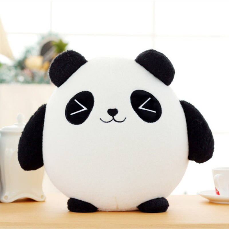 Panda Fortune Cat Plush Toy - 18cm Stuffed Animal for Car Decoration and Lucky Gift