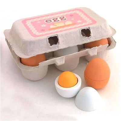 6PCS Play Kitchen Toys for Kids Eggs Yolk Pretend Play Food Cooking Children Baby Toy Set Funny Gift
