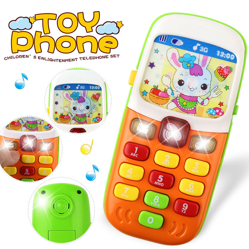 Kid Cellphone Mobile Phone Telephone Educational Learning Toys Electronic Toy Phone Music Baby Infant Phone Best Gift for Kid