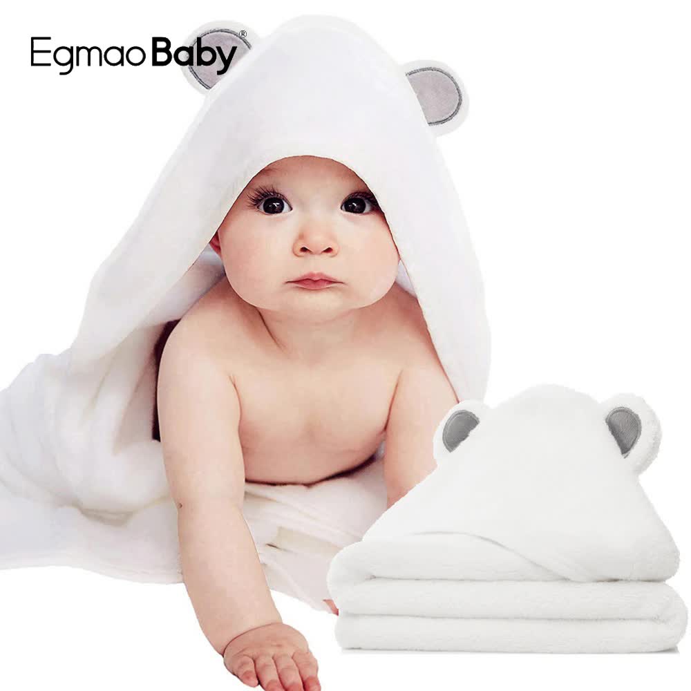 Organic Bamboo Hooded Baby Towel – Ultra Soft And Super Absorbent Baby 