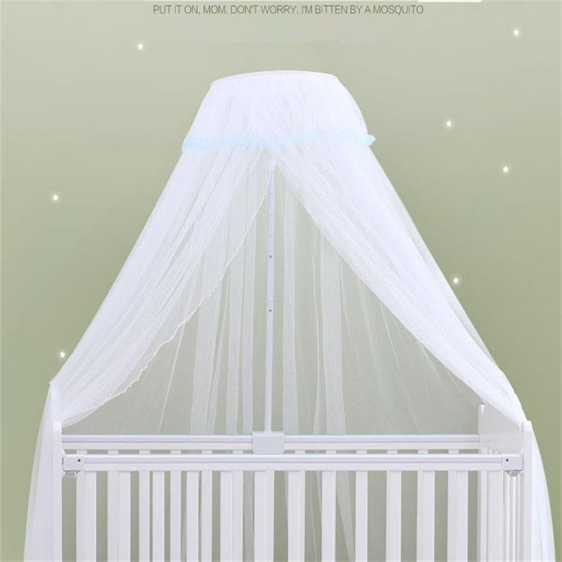 Crib Mosquito Net Baby Mosquito Net Clip with Bracket Palace Dome ...