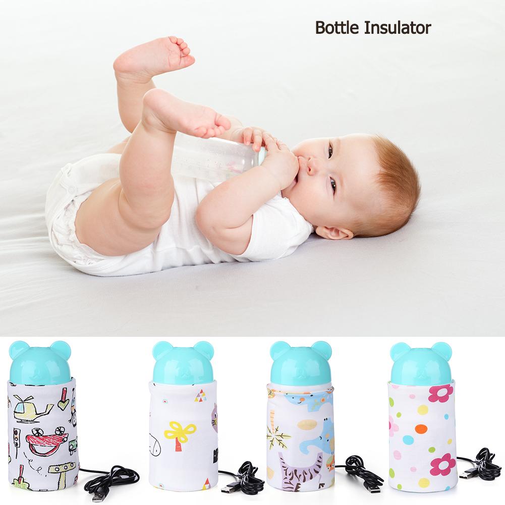 USB Milk Warmer Insulated Bag Portable Travel Cup Warmer Baby Nursing Bottle Cover Warmer Heater Infant Feeding Bottle Bags baby
