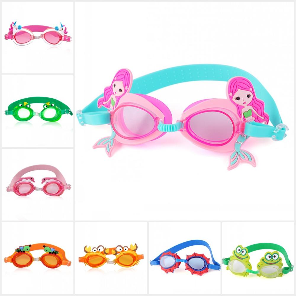 Cartoon Cute Goggles Kids Children Anti Fog Swimming Glasses Kids Diving surfing goggles Boy Girl Optical Reduce Glare Mermaid