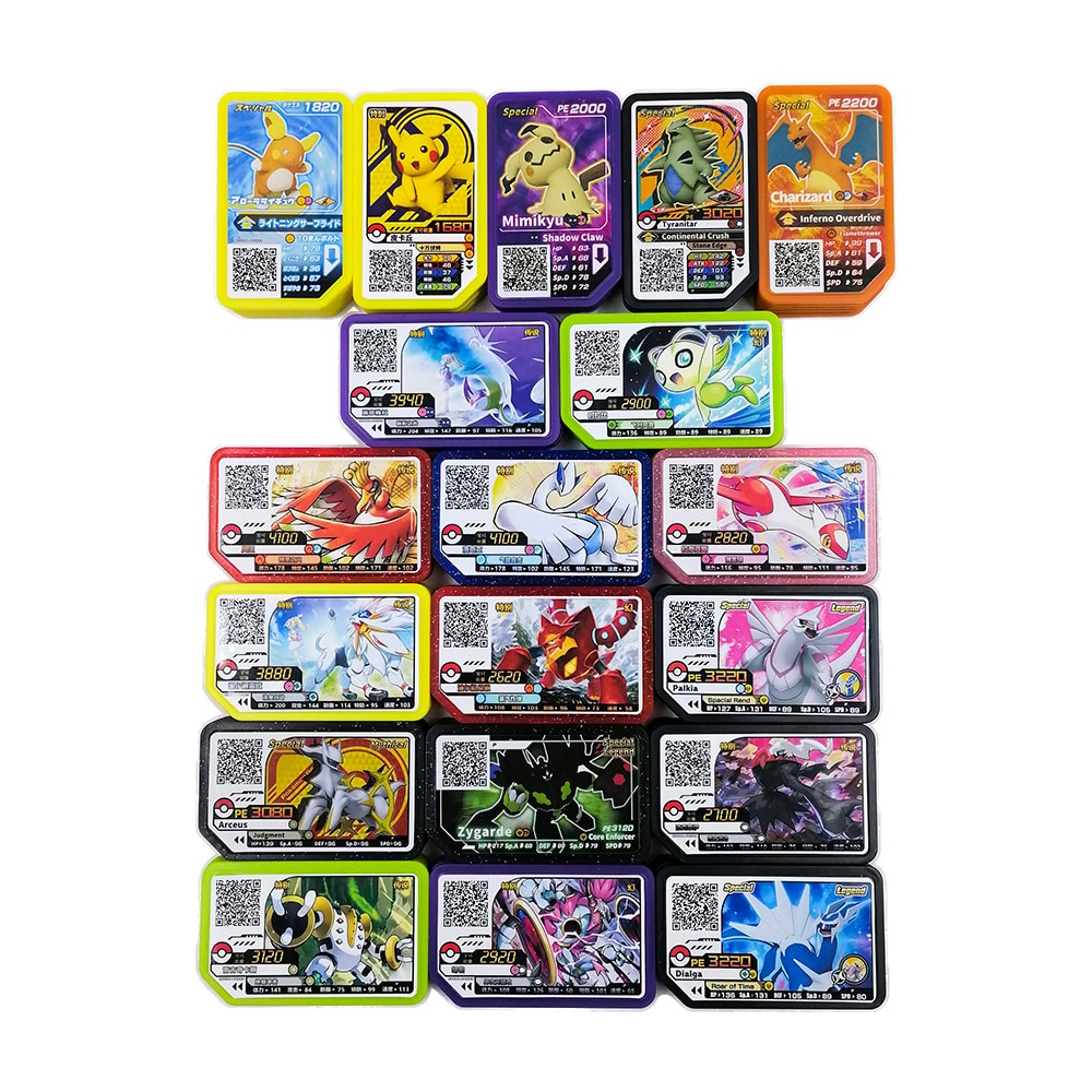 TAKARA TOMY Pokemon Ga ole Disks Arcade Game QR P Card Campaign Special Disk Legend Zygarde Palkia Dialga Universal Korean