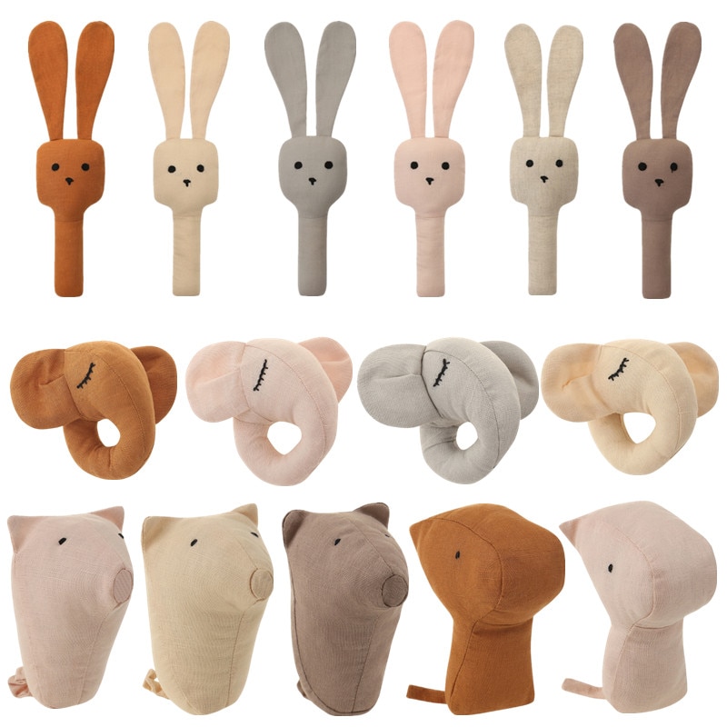 Bunny Plush Hand Bell Rattle for Babies - Early Educational Toy and Gift