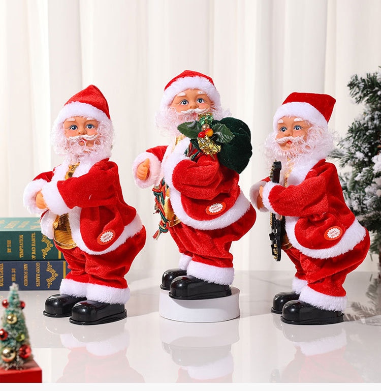 Musical Twerking Santa Claus Doll - Fun Christmas Party Decorations & Gifts for Kids