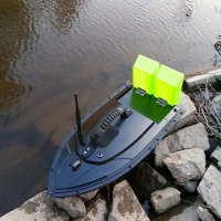 RC Bait Boat with Dual Motors, Fish Finder, Remote Control, and 500m Range - Perfect for Fishing and Recreational Use. Dropshipping Available.