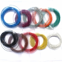 30AWG 5m Stranded Ultra Fine Ultra Flexible Dcc Mobile Decoder Connection Thin Wire with 0.51mm Outside Diameter/LaisDcc Brand