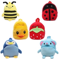 Cute Kids' Cartoon Plush Backpack - Ideal for School or Travel