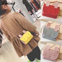 Cute Bunny Crossbody Bag for Toddler Girls - PU Leather Shoulder Messenger Bag with Wallet
