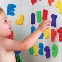 36pcs/Set Alphanumeric Letter Puzzle Baby Bath Toys Soft EVA Kids Baby Water Toys For Bathroom Early Educational Suction Up Toy