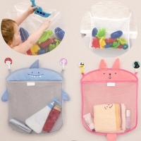 Waterproof Baby Bath Toy Mesh Bag with Cartoon Animal-shaped for Beach and Sand Toys Storage.