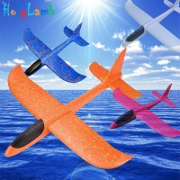 48cm Foam Throwing Airplane Flying Model Glider Outdoor DIY Educational Toy Kite.