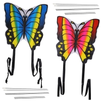 Kids' 35-inch Butterfly Kite: Outdoor Toy and Sports Gift with Tail and Strings