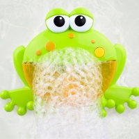 Kids Baby Cute Funny Automatic Cartoon Frog Bubble Machine Music Electric Soap Maker Outdoor Bath Bathtub Play Toy for Children