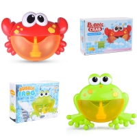 Outdoor Frog&Crabs Bubble Machine Octopus Bath Toy Baby Bubbles Maker Swimming Bathtub Soap Water Toys for Children with Music