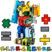 15-Piece Transforming Robot Building Blocks Set for Kids - Educational and Fun!