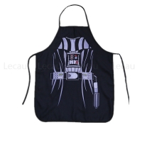 Darth Vader Apron for Cosplay and Cooking with Yoda Action Figure Gift