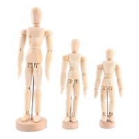 4.5 5.5 8 inch  NEW Artist Movable Limbs Male Wooden Toy Figure Model Mannequin bjd Art Sketch Draw Action Toy Figures