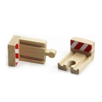 P042 end stop track 2pcs/lot  compatible with train  wooden track for BR rail bridge electric rail cars game essential