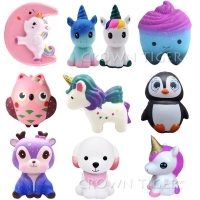 jumbo Squishy Antistress Entertainment  Squishe animals deer unicorn For Children adults Stress Relief Anti-stress Toys Squeeze