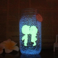 Sweet Gift Glow In The Dark 10g Luminous Party DIY Bright Noctilucent Sand Paint Star Wishing Bottle Fluorescent Particles Kid