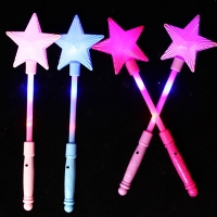Kids Toys LED Flashing Toy Glow Stick Wand Five Pointed Star Fairy Wand Flashing Sticks Light Up Toys Halloween Children Toys