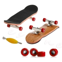 Wooden Fingerboard Skateboard Set - Maple Wood, Perfect Kids Gift, A2UB Model