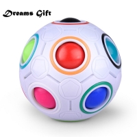Rainbow Magic Cube Stress Ball Toy for Children - Anti-Stress, Montessori, Football Puzzle, and Creative Reliever Toy.