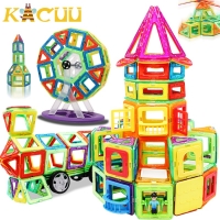 Magnetic Building Blocks Set - 82 Pieces - Triangle, Square - Fun Constructor Toy for Kids - Perfect Gift!