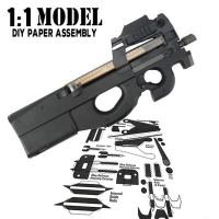P90 Paper Model Educational Building Toy Set - 1:1 Scale.