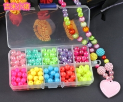 200pcs Beads Toys For Children DIY Hand-made Necklaces Bracelets Girl Kids Toddler Beaded Puzzles Educational Toy Free Shipping