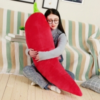 BABIQU 1pc 50-125cm Simulation Red Chili Ginger Multi Sizes Lifelike Plant Pillow Plush Toy Soft Stuffed Cushion Child Cute Gift