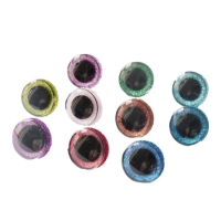 10pcs Plastic Shiny Doll Craft Eyes (16/20/24mm) for DIY Stuffed Toys & Puppets