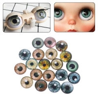 DIY Glass Doll Eyes for Animal Crafts - 20 Pack, 8/12/18mm Sizes for Accessories & Jewelry Making
