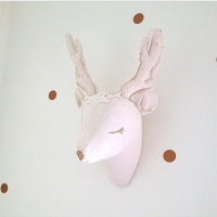 Nordic 3D Animal Head Wall Decoration Kids Baby Room Home Decor Stuffed Unicorn Deer Wall Hanging Mount Toys for Children