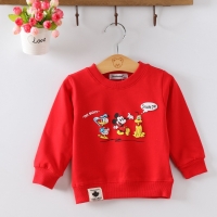 Character Print Cotton Long-Sleeve T-shirts for Toddlers and Kids - Style G190