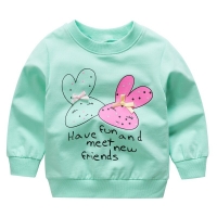 Baby Girls T-Shirts cotton Long Sleeve Sweet Baby Clothing Cartoon Cute Tee Tops Kids Bib newborn clothes HOT! Free shipping