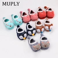 Soft Coral Fleece Newborn Socks with Cute Fox Design for Baby Boys and Girls, Perfect for Spring and Autumn