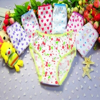 6pcs/pack Newborn Baby Girls Underwears Briefs Soft Breathable Cotton Panties Cute Printed Kids Toddlers Short Underpants Mixed