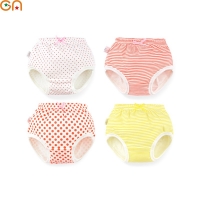 Baby 100% Cotton Underwear Panties Girls Infant Cute Cartoon Dots Striped Shorts For Children Newborns Underpants Kids Gifts CN