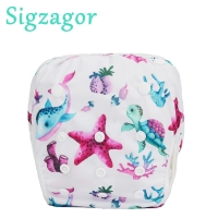Reusable Swim Diaper for Babies and Toddlers (Size: OS), Suitable for Boys and Girls Weighing 18-55lbs (8-25kg) by Sigzagor.