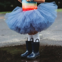 Fluffy 6-Layer Girls Tutu Skirt for Ballet Dance and Special Occasions