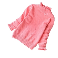 Girls' cotton sweaters for autumn and winter, sizes 2-14 years. Fashionable and comfortable.