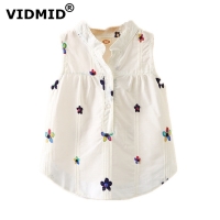 VIDMID Toddler Baby Girls Sleeveless blouses Summer Clothing  kids girls Tops shirts tank shirt children's clothes 7071 01