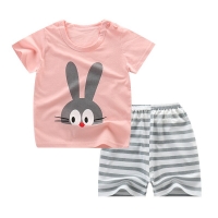 Summer Children's Pajamas Sets Cotton Short Sleeved Baby Girls Clothing Suit Cartoon Sleepwear Kids Pyjamas Enfant Boys Pyjama
