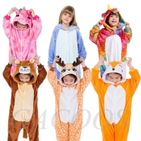 Kigurumi Pajamas For Children Girls Unicorn Anime Panda Onesie Baby Costume Boys Sleepwear Jumpsuit Licorne Winter Pyjamas Kids