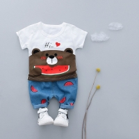 2pcs/Set Baby Boy Clothing Set Summer T-shirt + Shorts Infant Clothes Baby Girls Clothing Cotton Short Sleeve Baby Boy Clothes