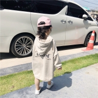 Kids Girls Hoodies Dress Outfits Spring Kids Sweatshirt Solid Long Sleeve Pullover Big Pockt  Children Loose Outerwear Clothes
