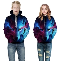 Wolf 3D Print Boys Girls Hoodies Winter Autumn Outerwear Kids Hooded Sweatshirts Childres Long Sleeve Pullover Tops